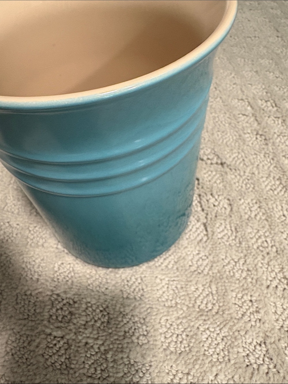Le Creuset 1 L Utensil Crock in Caribbean Blue - Picture 5 of 8